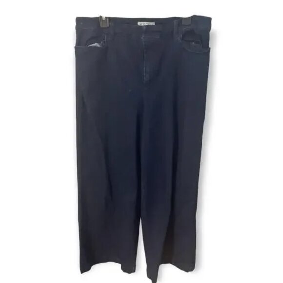 Eloquii - Women's Plus Size Wide-Legged Denim Jeans - Picture 3 of 3